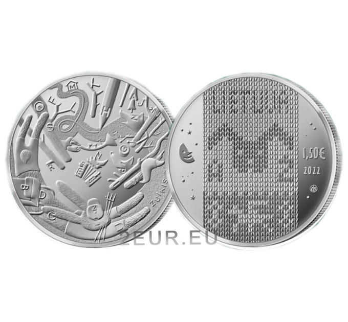 Lituania 1,5 euro UNC 2022 - Zuikis Puikis