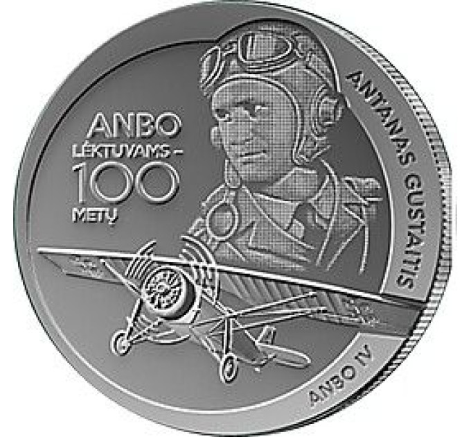 Lituania 1,5 euro UNC 2025 - Aerei ANBO - 100 anni