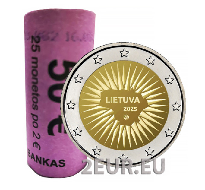 Lituania 2 euro UNC rotolo 2025 - Dedicato alla difesa