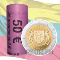 Lituania 2 euro UNC rotolo 2021 - Dzūkija