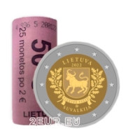 Lituania 2 euro UNC rotolo 2022 – Suvalkija