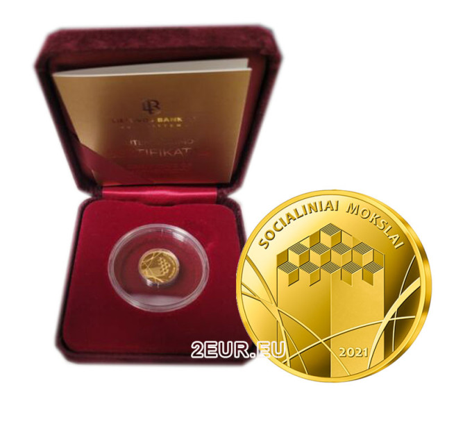 Lituania 5€ oro proof 2021 - Scienze sociali
