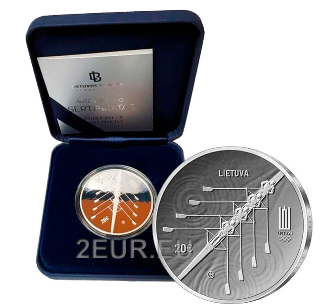Lituania 20 euro argento proof 2021 - XXXII Giochi Olimpici di Tokio