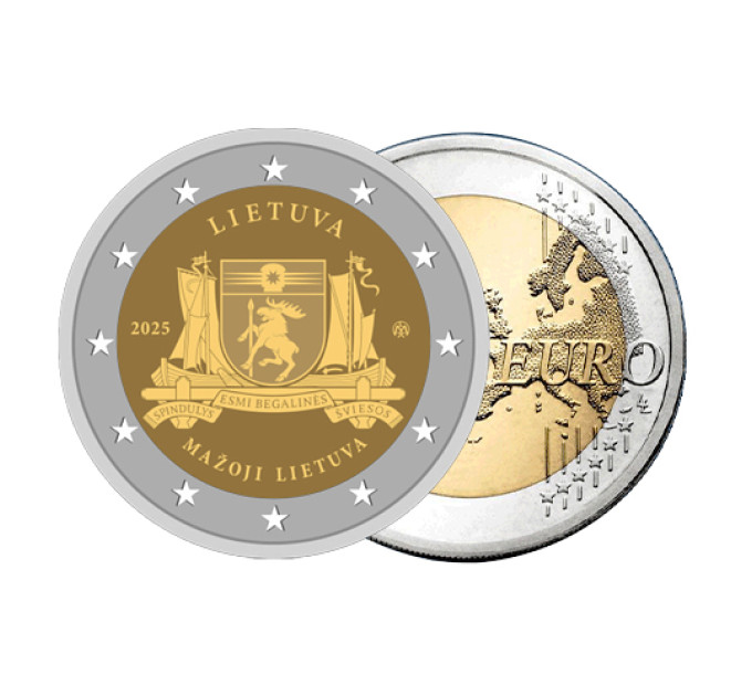 Lituania 2 euro UNC 2025 - Lituania Minore