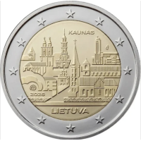 Lituania 2 euro UNC rotolo 2026 - KAUNAS