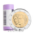 Lussemburgo 2 euro UNC rotolo 2009 - 90° anniversario dell'ascesa al trono della granduchessa Carlotta