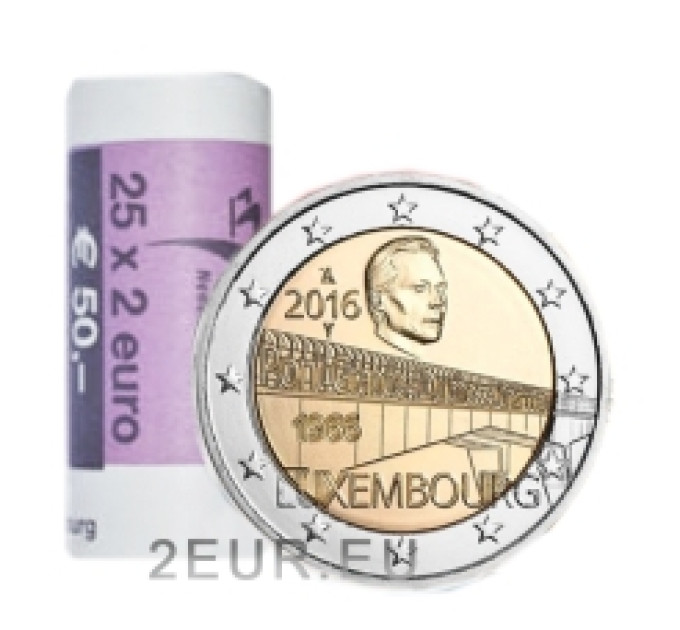 Lussemburgo 2 euro UNC rotolo 2016 - Ponte "Granduchessa Carlotta"