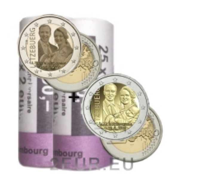 Lussemburgo 2 euro UNC rotolo 2020 - Nascita del granduca ereditario Carlo