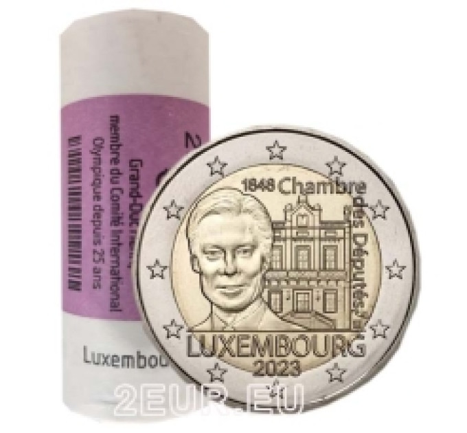 Lussemburgo 2 euro UNC rotolo 2023 - 175° anniversario della Camera dei Deputati e della Prima Costituzione