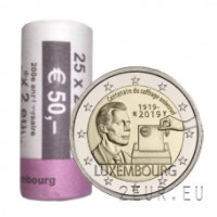 Lussemburgo 2 euro UNC rotolo 2019 - Centenario del suffragio universale