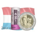 Lussemburgo 2 euro UNC rotolo 2019 - 100° anniversario dell'arrivo al trono e del matrimonio della granduchessa Carlotta