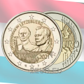 Lussemburgo 2 euro UNC 2021- 100° anniversario della nascita del Granduca Jean rilievo
