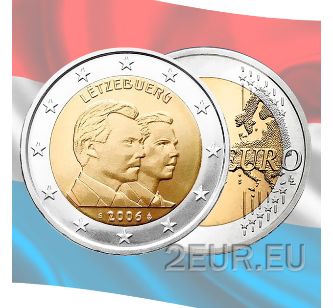 Lussemburgo 2 euro UNC 2006 - 25° Anniversario della Nascita del Granduca Ereditario Guillaume
