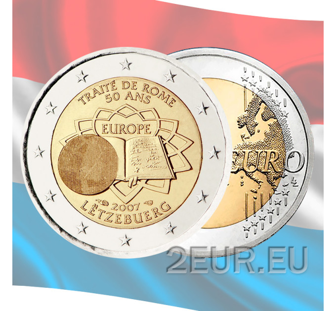 Lussemburgo 2 euro UNC 2007 - 50 anni Trattato di Roma