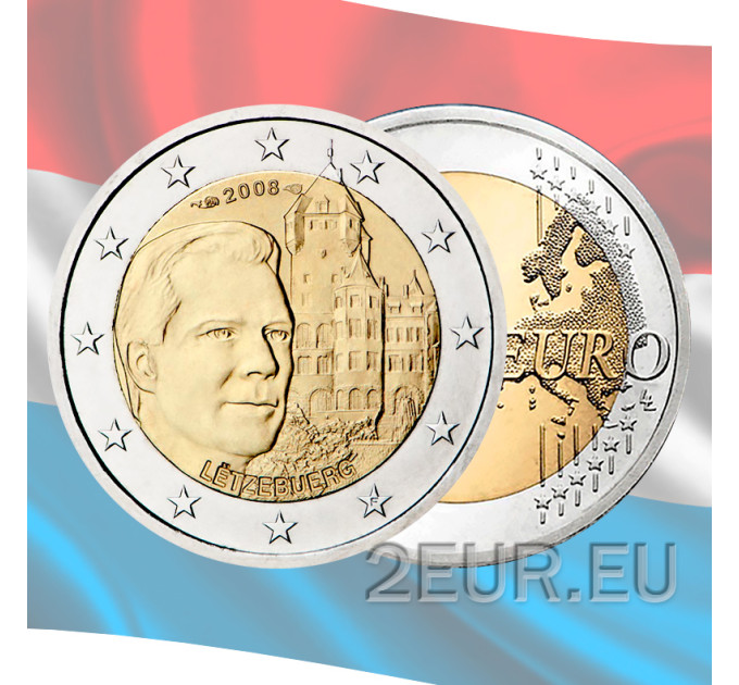 Lussemburgo 2 euro UNC 2008 - Chateau de Berg