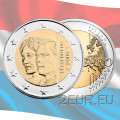 Lussemburgo 2 euro UNC 2009 - 90° anniversario dell'ascesa al trono della Granduchessa Charlotte