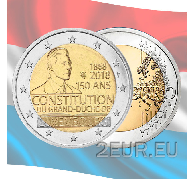 Lussemburgo 2 euro UNC 2018 - 150° Anniversario della Costituzione del Lussemburgo