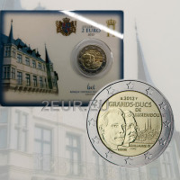 Lussemburgo 2 euro fdc 2012 - 100° anniversario della morte del granduca Guillaume IV. 