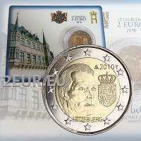Lussemburgo 2 euro FDC 2010 - Stemma del Granduca Henri