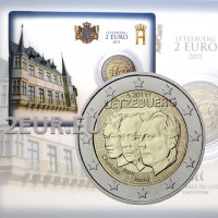 Lussemburgo 2 euro FDC 2011 - Jean di Lussemburgo - 50° anniversario della nomina da parte della Granduchessa Carlotta di suo figlio Jean a Luogotenente del Granduca