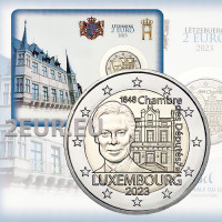 Lussemburgo 2 euro fdc 2023 - 175° anniversario della Camera dei Deputati e della Prima Costituzione