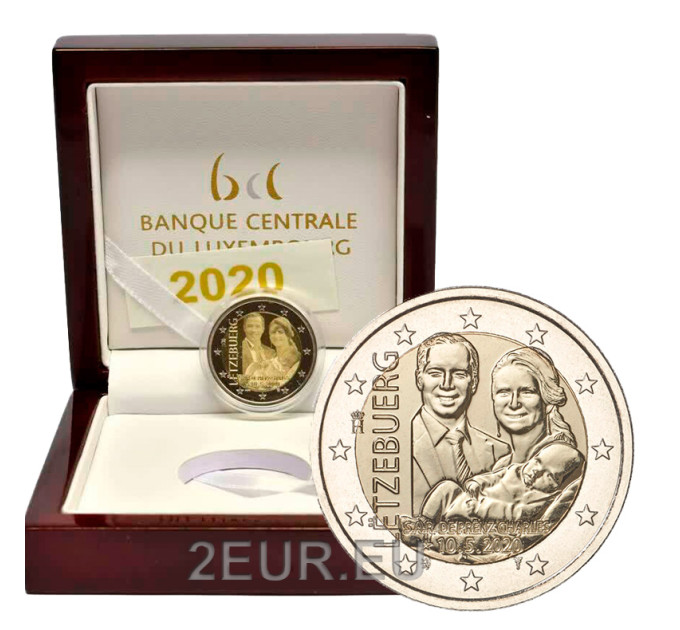 Lussemburgo 2 euro Proof 2020 - Nascita del Principe Carlo