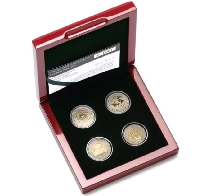 Lussemburgo 2 euro Proof 2024 - 2025 + set di monete in euro 2025