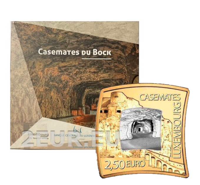 Lussemburgo 2,5 euro argento PROOF 2021 - Bock-Casematte