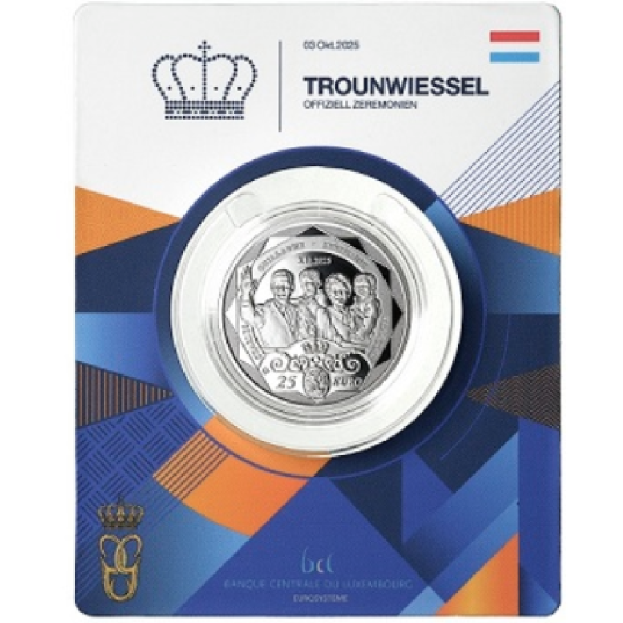 Lussemburgo 25 euro argento Proof 2026 - EVENTI IMPORTANTI LEGATI ALLA DINASTIA