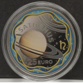 Lussemburgo 25 euro argento Proof 2026 - Il sistema solare - Saturno