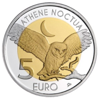 Lussemburgo 5 euro argento Proof 2024 - Fauna e Flora - PICCOLO GUFO