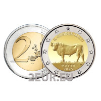 Malta 2 euro UNC 2025 - Toro maltese