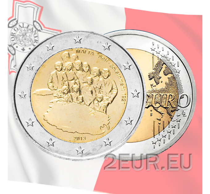 Malta 2 euro UNC 2013 - Autogoverno 1921