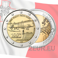 Malta 2 euro UNC 2015 - Centenario del Primo Volo