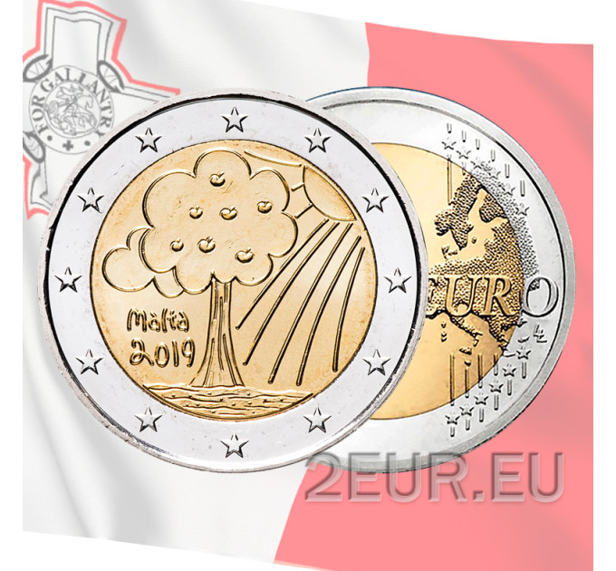 Malta 2 euro UNC 2019 - Natura e Ambiente