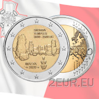 Malta 2 euro UNC 2020 - Siti Preistorici Maltesi - Templi di Skorba