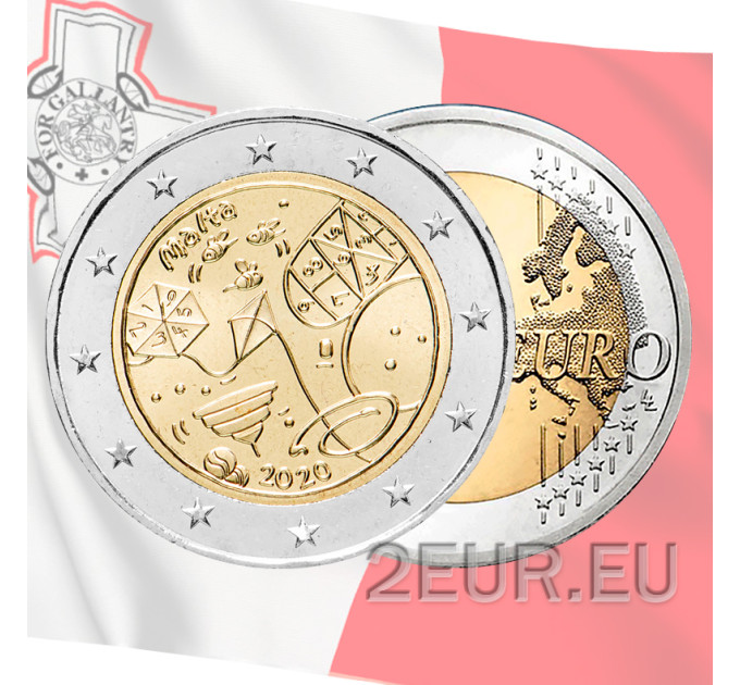 Malta 2 euro UNC 2020 - Da Bambini in Solidarietà - Giochi