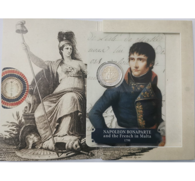 Malta 2 euro BU 2023 - 225° anniversario dell'arrivo dei francesi a Malta - Napoleone Bonaparte