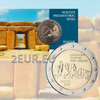 Malta 2 euro FDC 2017 - Templi di Hagar Qim