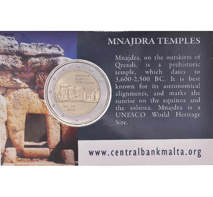 Malta 2 euro BU 2018 - Templi di Mnajdra