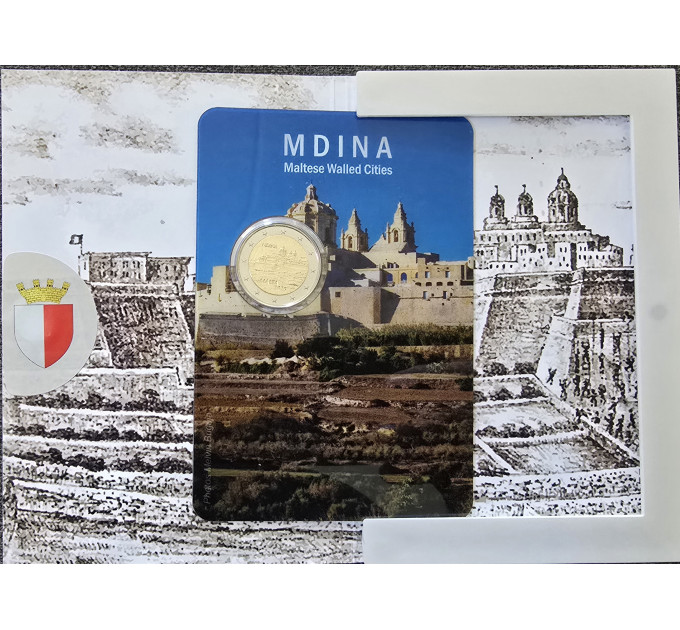 Malta 2 euro BU 2025 - Città storica di Mdina