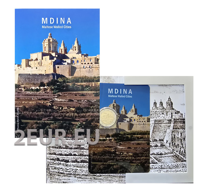Malta 2 euro BU 2025 - Città storica di Mdina