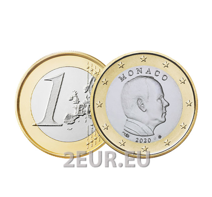 Monaco 1 euro FDC 2020 - Principe Alberto II