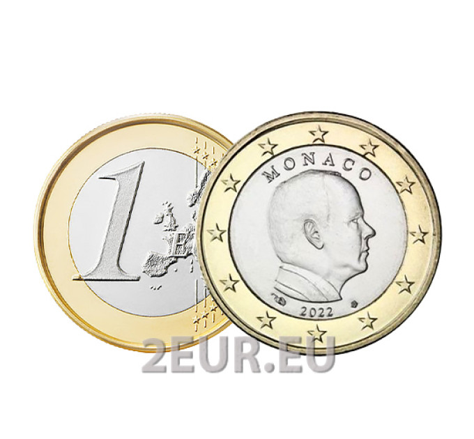 Monaco 1 euro FDC 2022 - Principe Alberto II