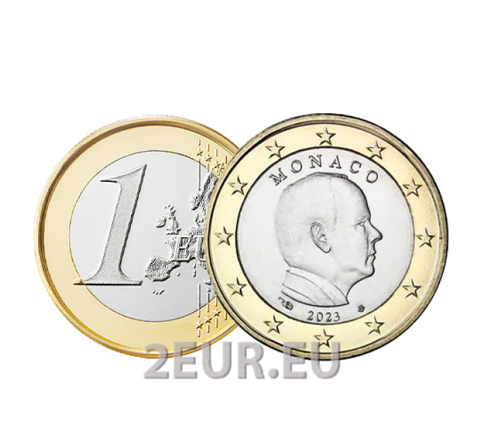 Monaco 1 euro FDC 2023 - Principe Alberto II