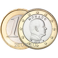 Monaco 1 euro FDC 2016 - Principe Alberto II