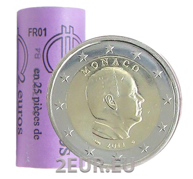 Monaco Rotolo da 2 euro 2011