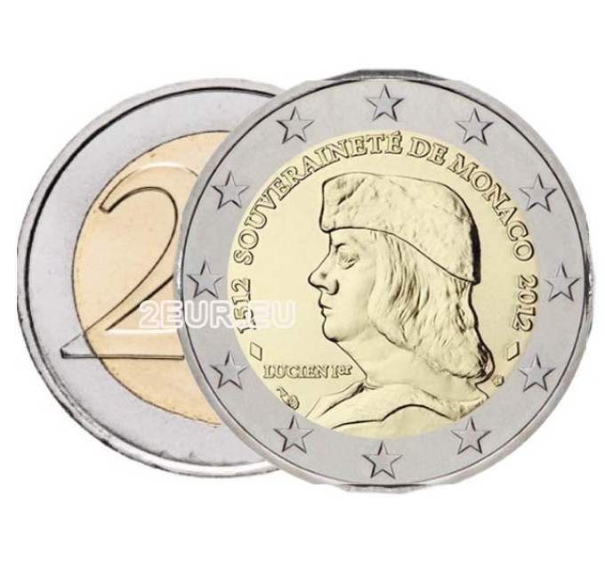 Monaco 2 euro FDC 2012 - 500 Anni Indipendenza 1512 - 2012