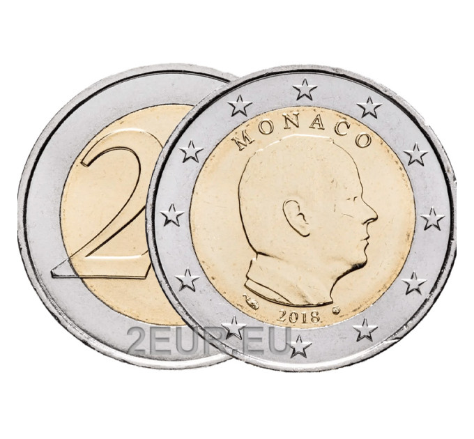 Monaco 2 euro FDC 2018 - Principe Alberto II