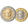 Monaco 1 e 2 euro FDC 2025 - Principe Alberto II